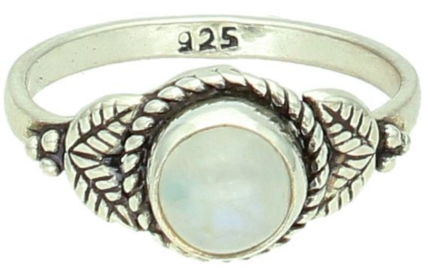 Srebrny pierścionek damski 925 z kamieniem księżycowym rozmiar 12 DIA-PRS-10147-1.jpg