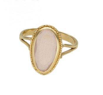 Złoty pierścionek 585 z kwarcem różowym Dall’Acqua DIA-PRS-10157G-585.  Pierścionek o klasycznym wyglądzie. Waga około 2,53 gram. Pełen blasku i niezwykłego uroku złoty pierścionek z kwarcem różowym  w idealnym połącze (2).jpg