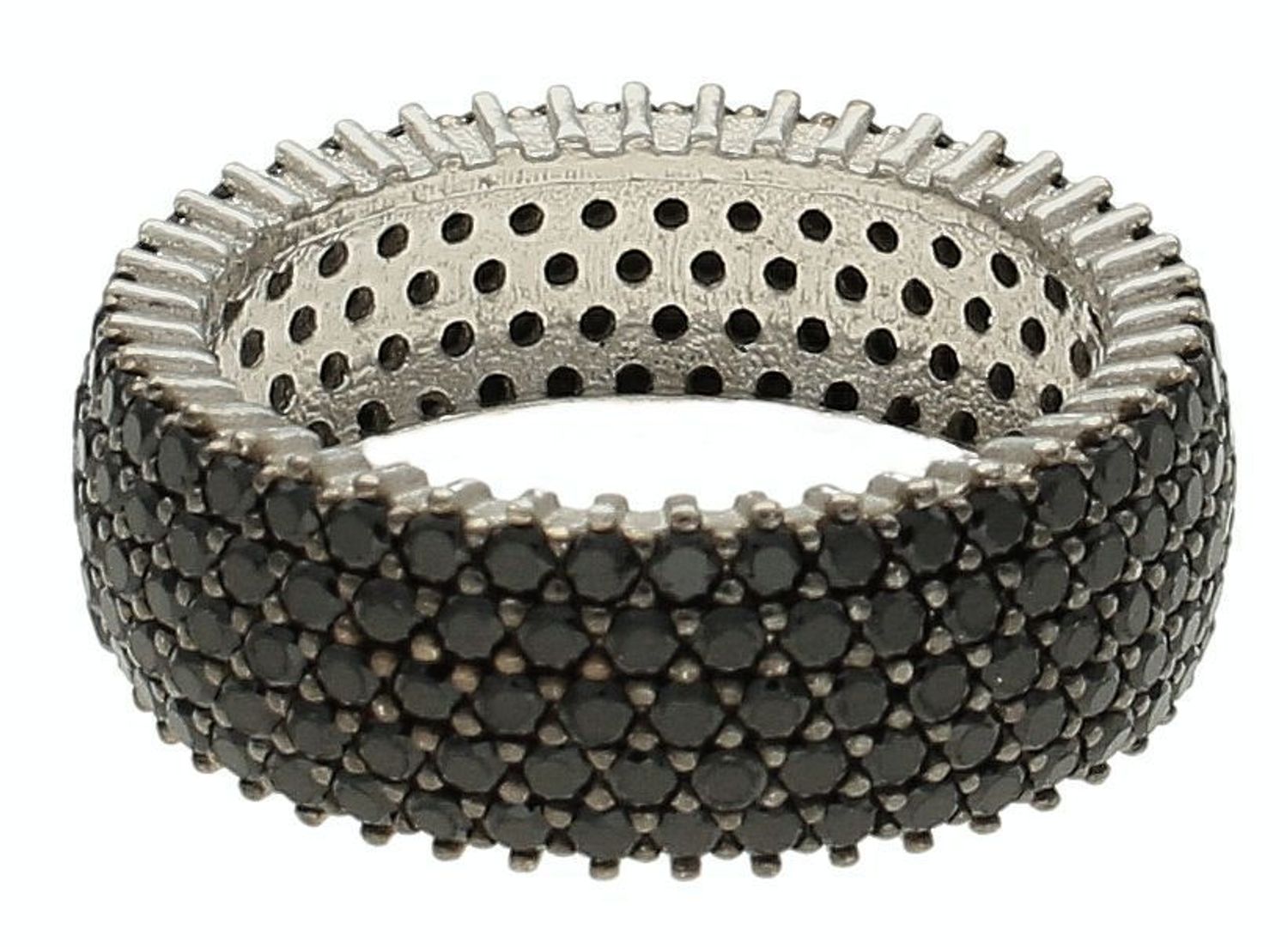 Srebrny pierścionek damski 925 czarna obrączka DIA-PRS-10160-925. Srebrny pierścionek damski. Pierścionek srebrny obrączka. Srebrny pierścionek damski niebieska obrączka. Czarna obrączka na prezent (2).jpg