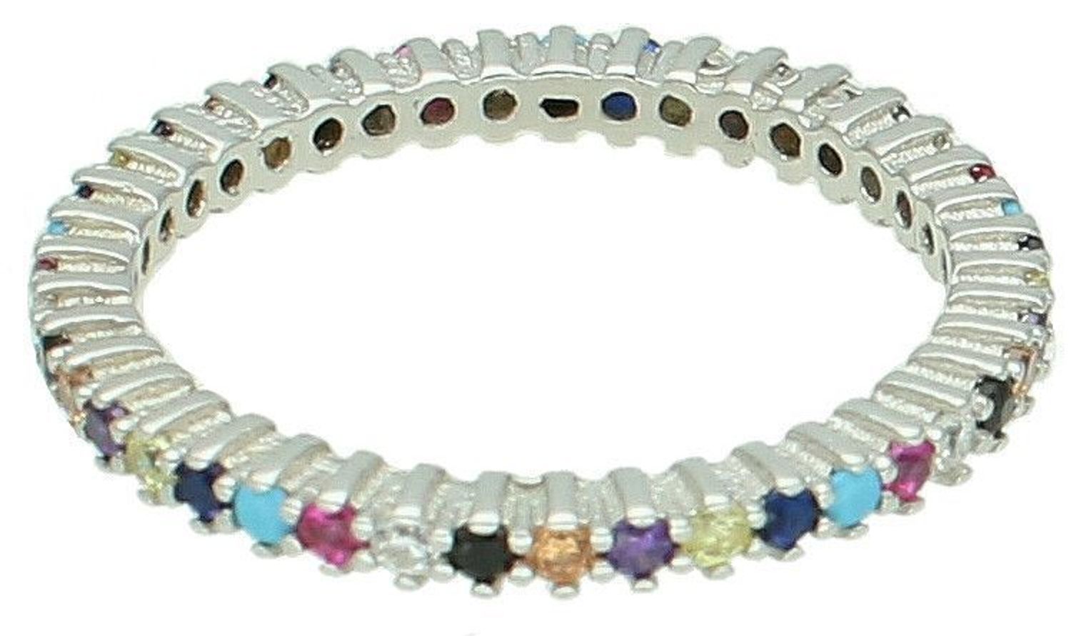 Srebrny pierścionek damski 925 kolorowa obrączka DIA-PRS-10162-925. Srebrny pierścionek damski. Pierścionek srebrny na prezent. Kolorowa obrączka ze srebra. Kolorowy pierścionek srebrny.1.jpg