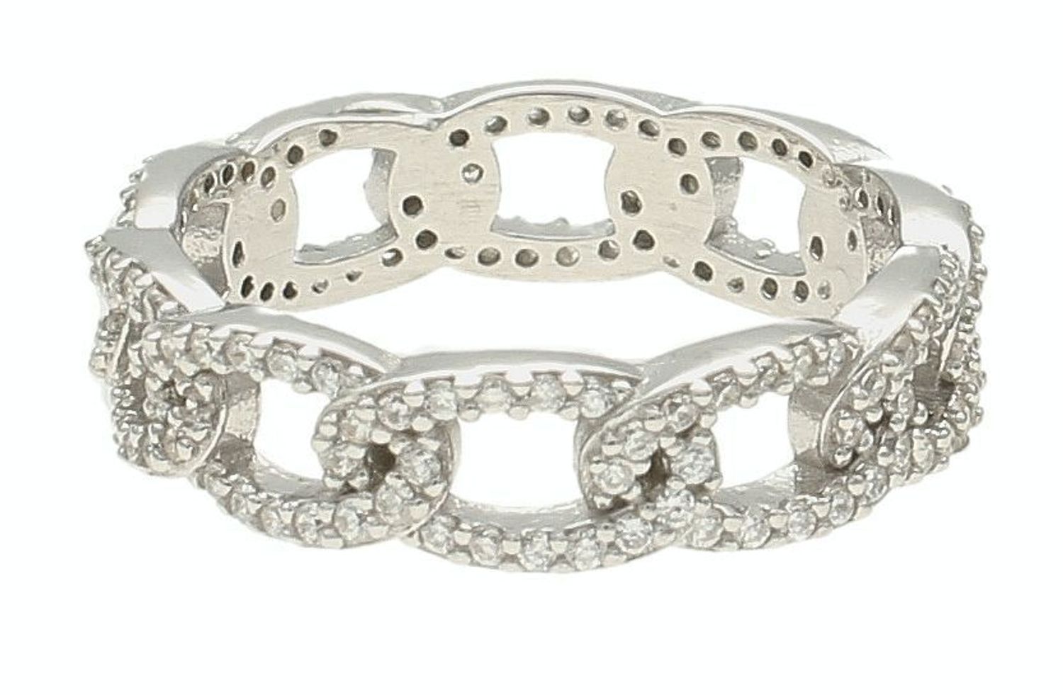 Srebrny pierścionek damski 925 pleciona obrączka DIA-PRS-10166-925.  Srebrny pierścionek damski. Pierścionek srebrny obrączka. Srebrny pierścionek damski z białymi cyrkoniami. Pierścionek damski na prezent..jpg