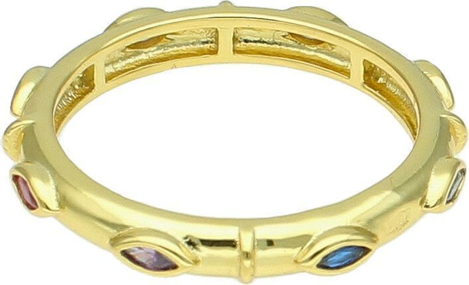 Srebrny pierścionek damski 925 pozłacana obrączka DIA-PRS-10198-925 (2).jpg