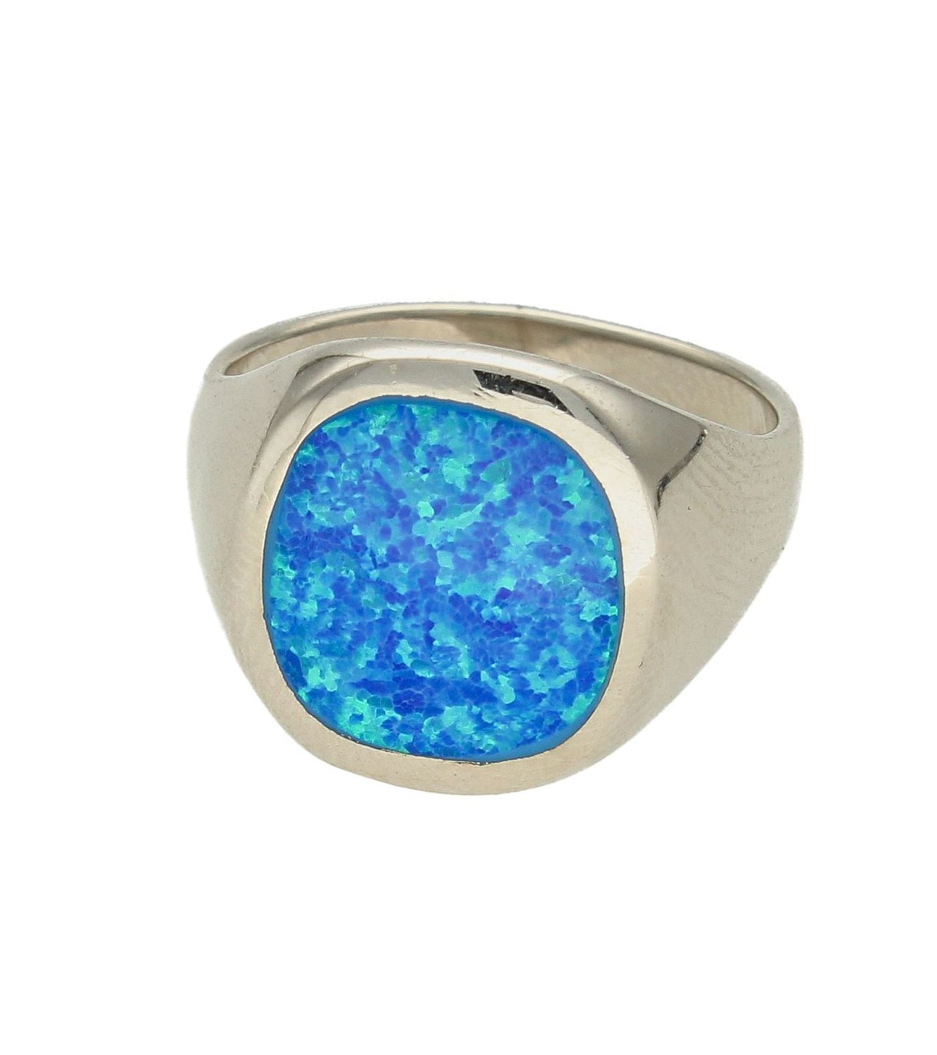 Srebrny pierścionek damski 925 sygnet z niebieskim opalem DIA-PRS-10314-925.jpg