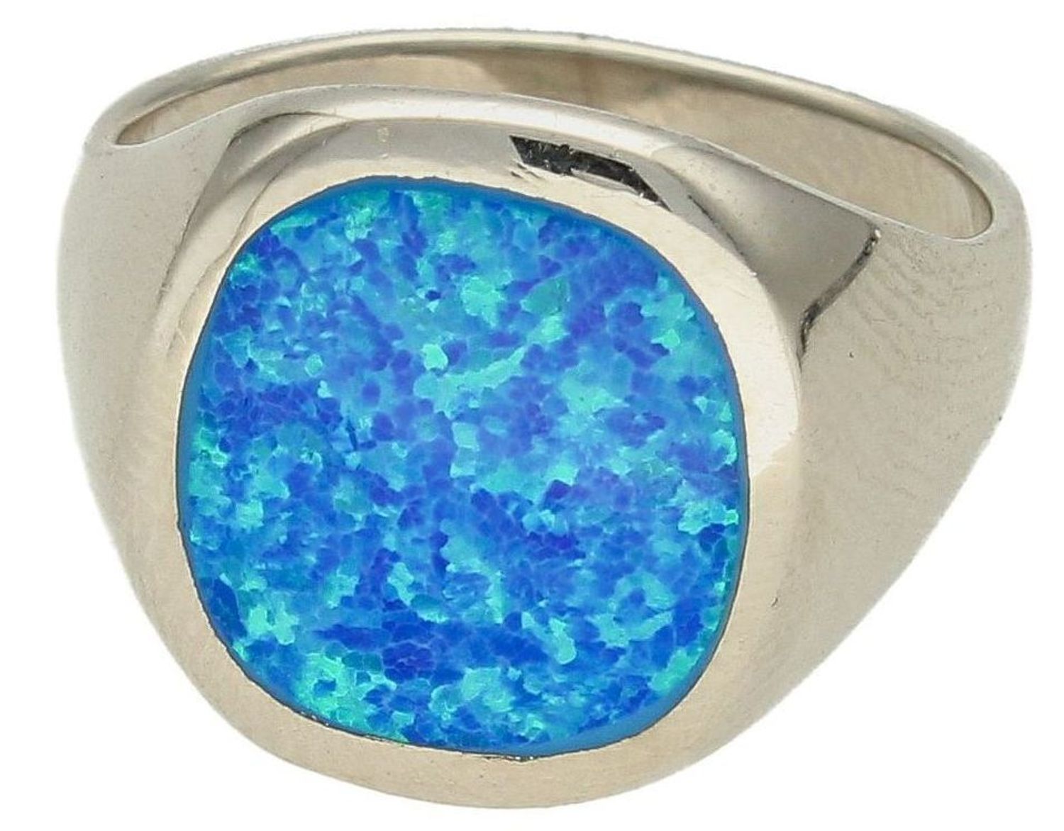 Srebrny pierścionek damski 925 sygnet z niebieskim opalem DIA-PRS-10314-925.jpg