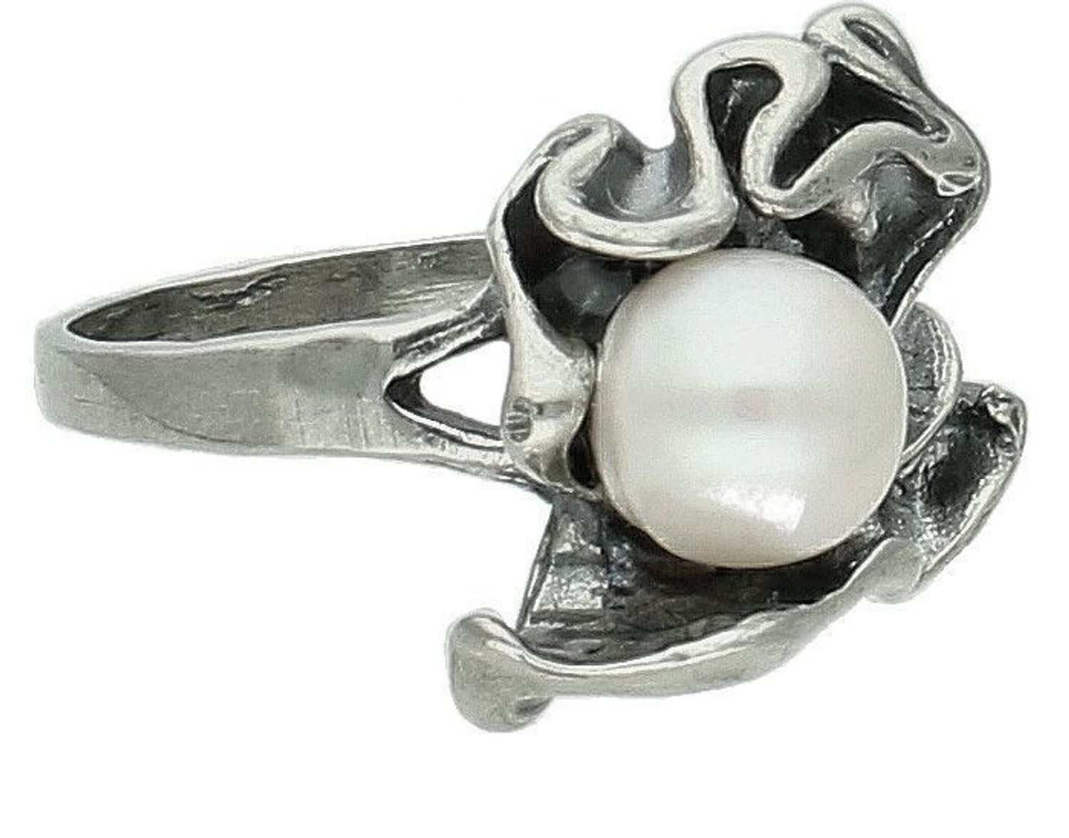 Srebrny pierścionek damski 925 rodowany z perłą rozmiar 25 DIA-PRS-10670-925. Srebrny pierścionek damski. Srebrny pierścionek z perłą. Pierścionek srebrny dla kobiety, Pierścionek srebrny na prezent (2).jpg