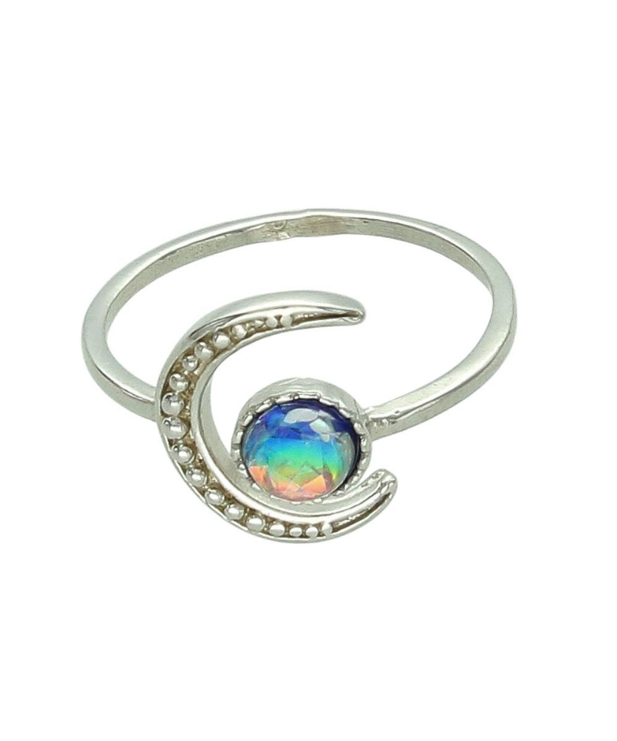 Srebrny pierścionek 925 Księżyc z kolorową cyrkonią DIA-PRS-10676-925 cyrkonia.jpg