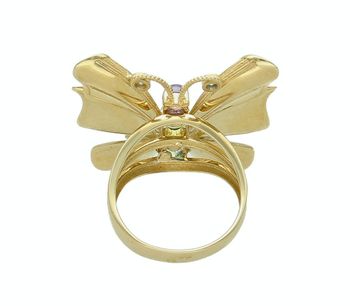 Złoty pierścionek damski 585 motyl z cyrkoniami DIA-PRS-10692-585 (3).jpg