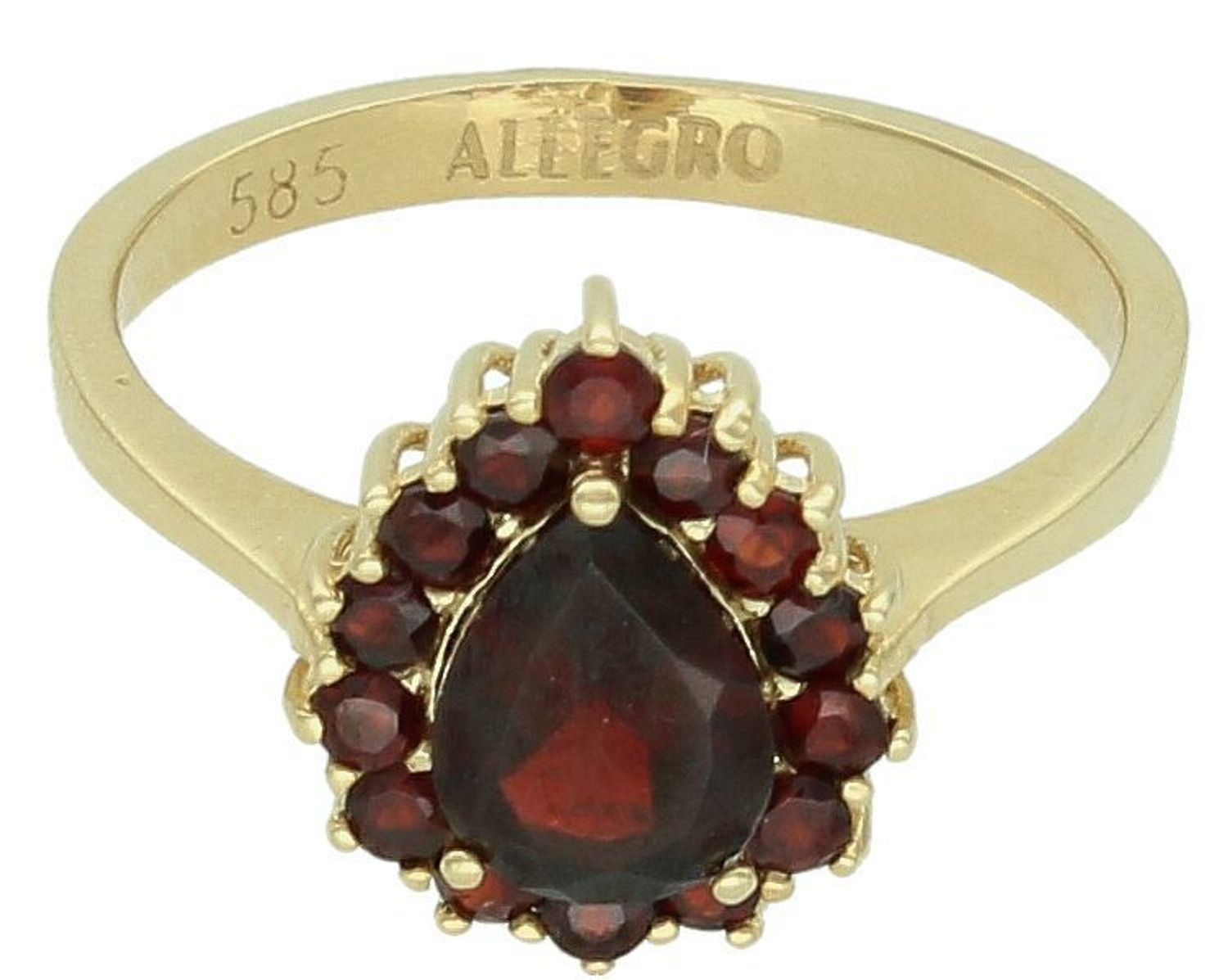 Pierścionek złoty łezka z rubinami pr 585, DIA-PRS-11047-585. Pierścionek złoty ozdobiony rubinem. Pierścionek wykonany z zachowaniem dbałości o każdy szczegół i detal.1.jpg