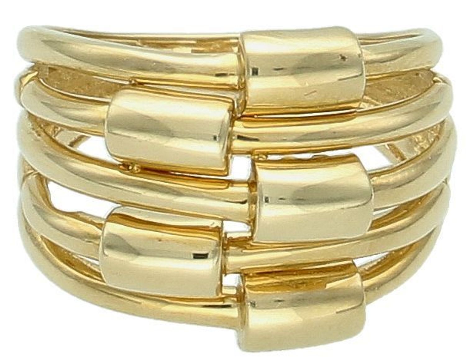 Złoty pierścionek gładkie elementy próba 585, DIA-PRS-11073-585. Złoty pierścionek z ozdobnym elementem to elegancka biżuteria, która może dodać wyjątkowego charakteru każdej stylizacji. 2.jpg