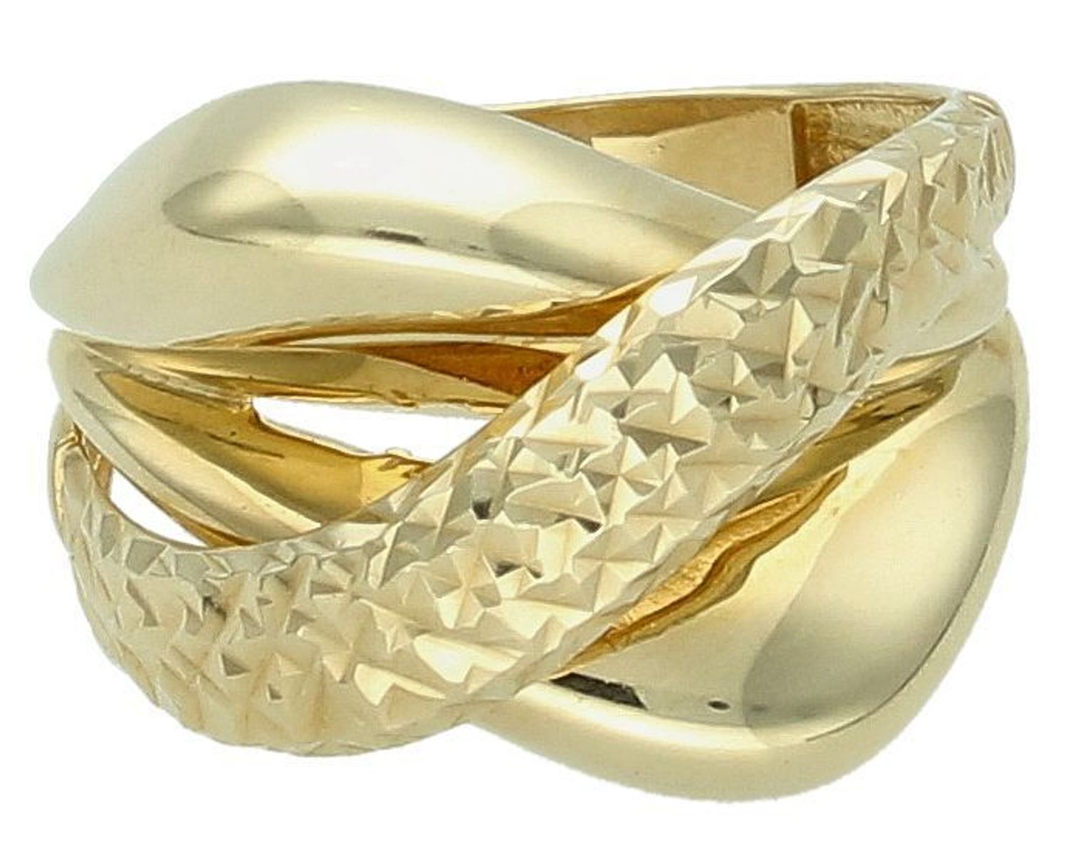 Złoty pierścionek gładki z grawerowanymi elementami próba 585 rozmiar 15, DIA-PRS-11076-585.  Złoty pierścionek gładki z grawerowanymi elementami to elegancka biżuteria, która łączy prostotę z 1.jpg