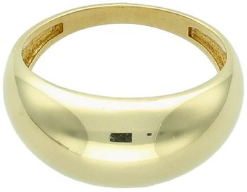 Złoty pierścionek damski próby 585 z wypukłą górą. Szerokość 1,0 cm u góry, 2 mm u podstawy, waga 3,19 g. Model DIA-PRS-11094-585 – prostota i elegancja w nowoczesnej formie.1.jpg