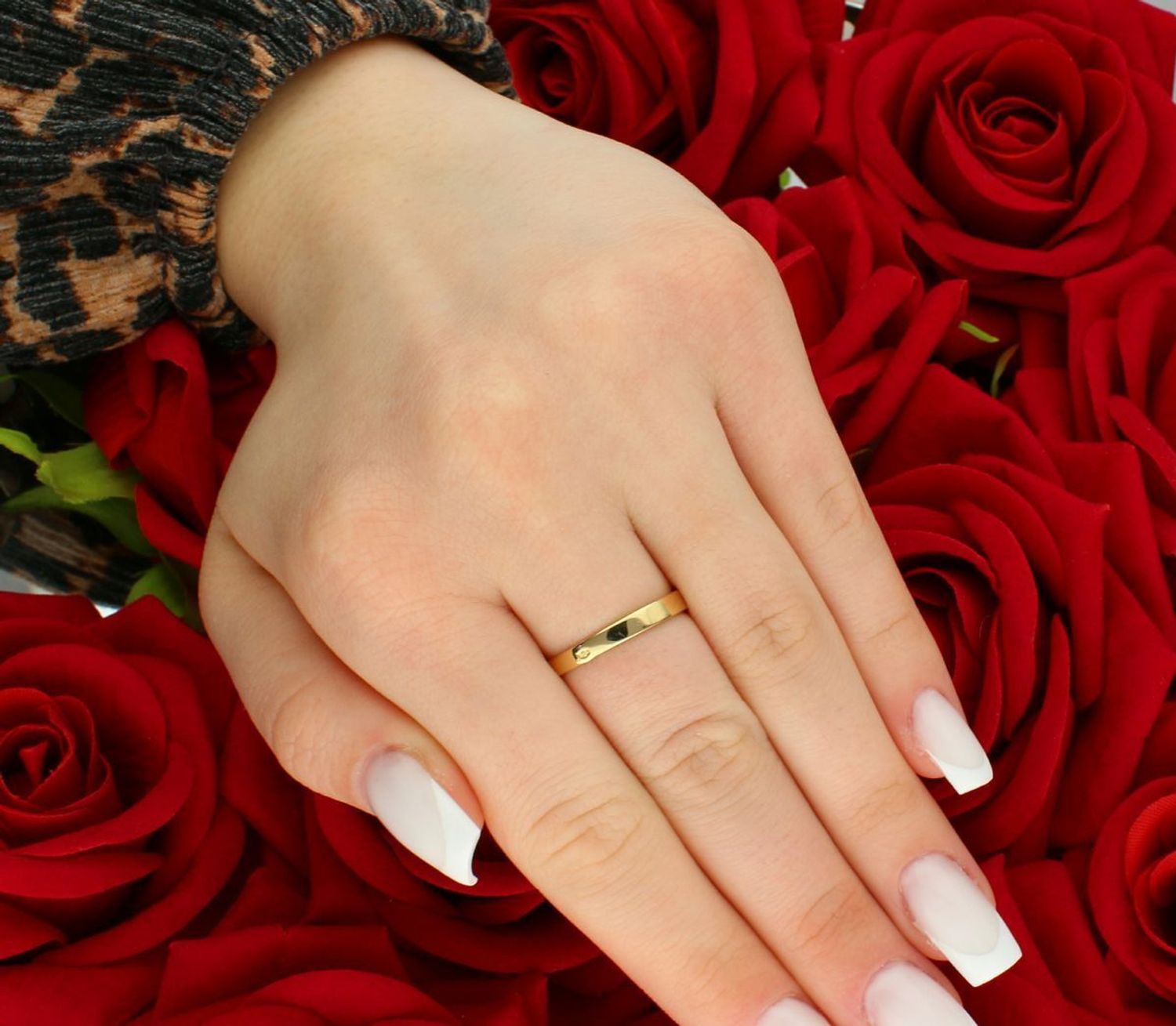 Złoty pierścionek zaręczynowy piękna cyrkonia próba 585 rozmiar 16, DIA-PRS-11153-585. Elegancki pierścionek zaręczynowy, który zachwyca swoim subtelnym, ale wyjątkowym designem2.jpg