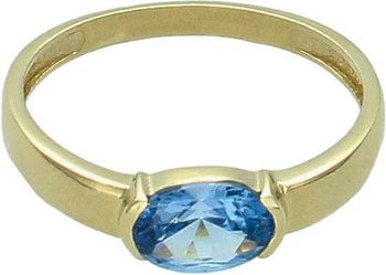 Złoty pierścionek damski 585 niebieska cyrkonia DIA-PRS-11299-585 (2).jpg