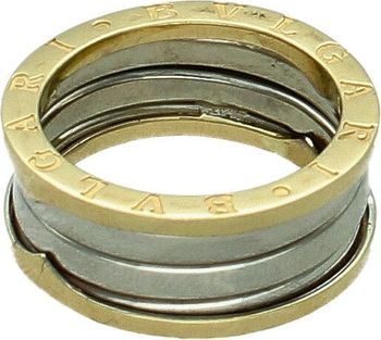 Złoty pierścionek 585 Bulgari obrączka z białym złotem DIA-PRS-11303-585 (1).jpg