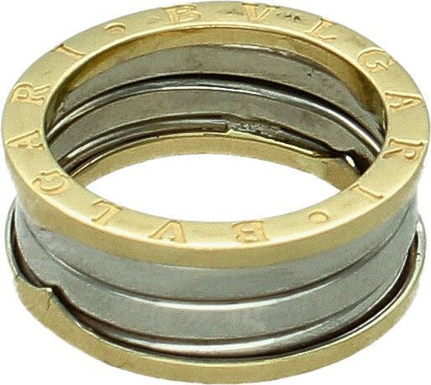 Złoty pierścionek 585 Bulgari obrączka z białym złotem DIA-PRS-11303-585 (1).jpg