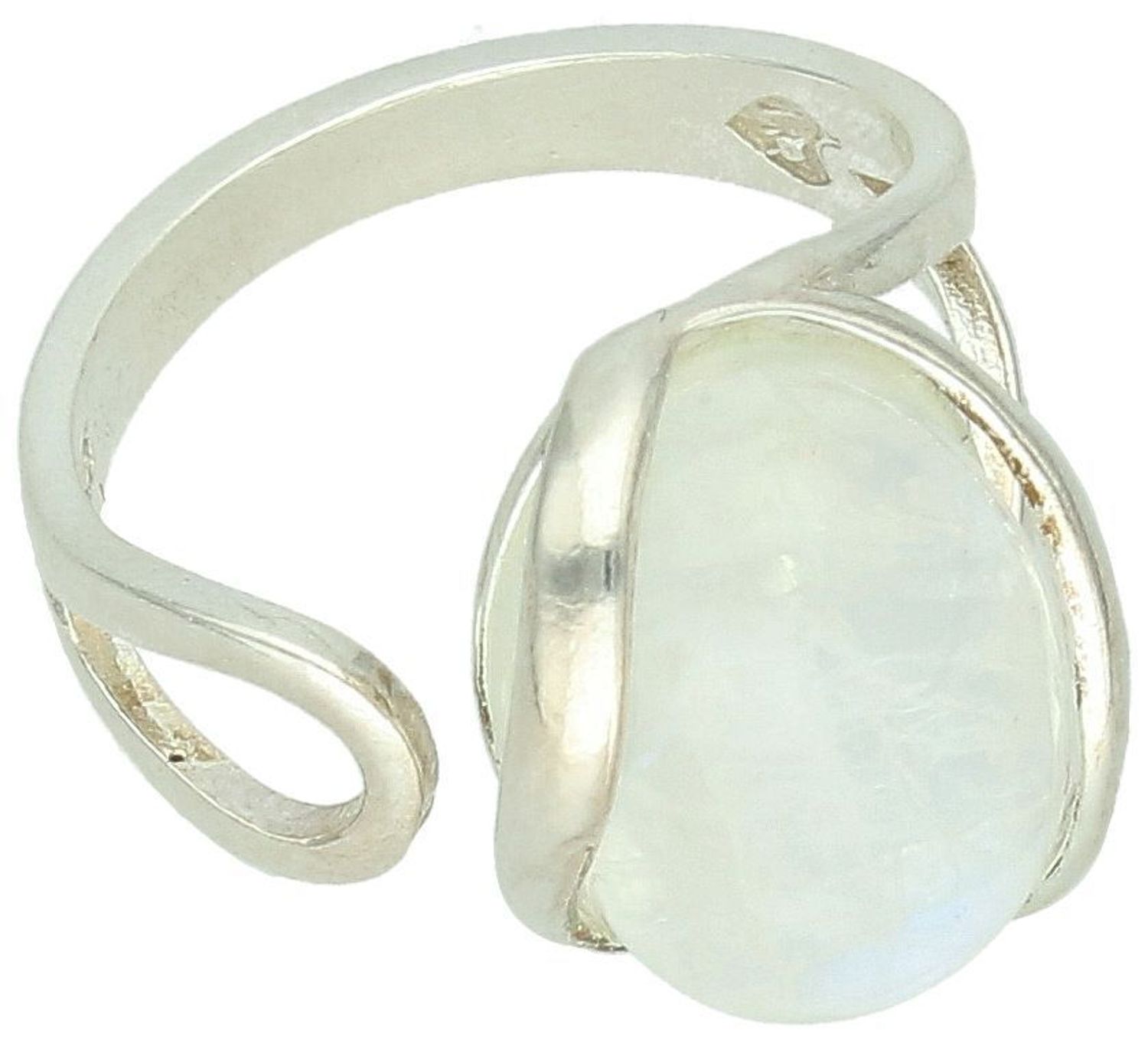 Srebrny pierścionek damski 925 z kamieniem księżycowym rozmiar 19 srebro.jpg