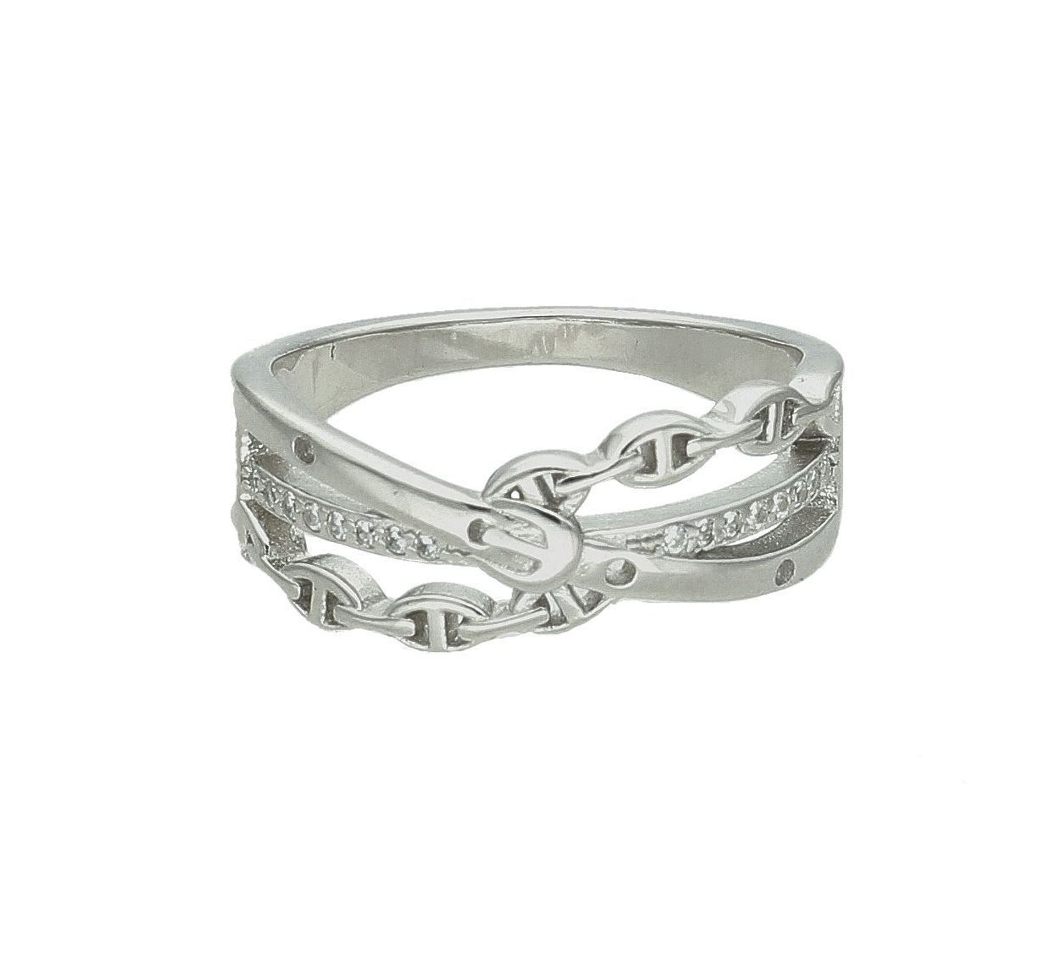 Srebrny pierścionek damski 925 szeroki przeplatany cyrkoniami DIA-PRS-11609-925. Srebrny pierścionek damski. Pierścionek damski z cyrkoniami. Srebrny pierścionek na prezent dla kobiety.2.jpg