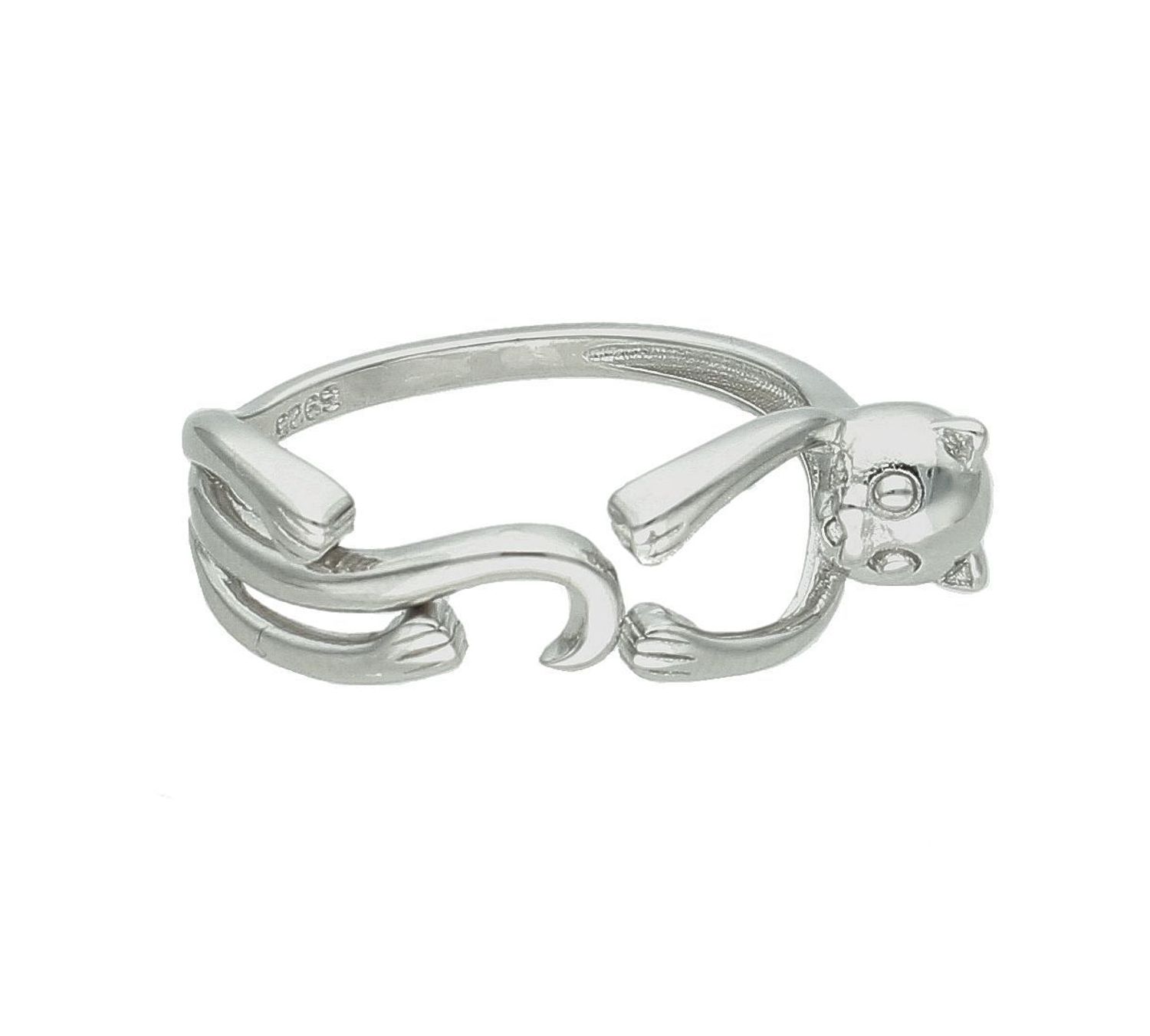 Srebrny pierścionek Kot damski 925 z motywem kota DIA-PRS-11610-925.  Srebrny pierścionek damski dla kociary. Prezent dla kociary. Pierścionek damski z kotem. Srebrny pierścionek na prezent dla kobiety..jpg