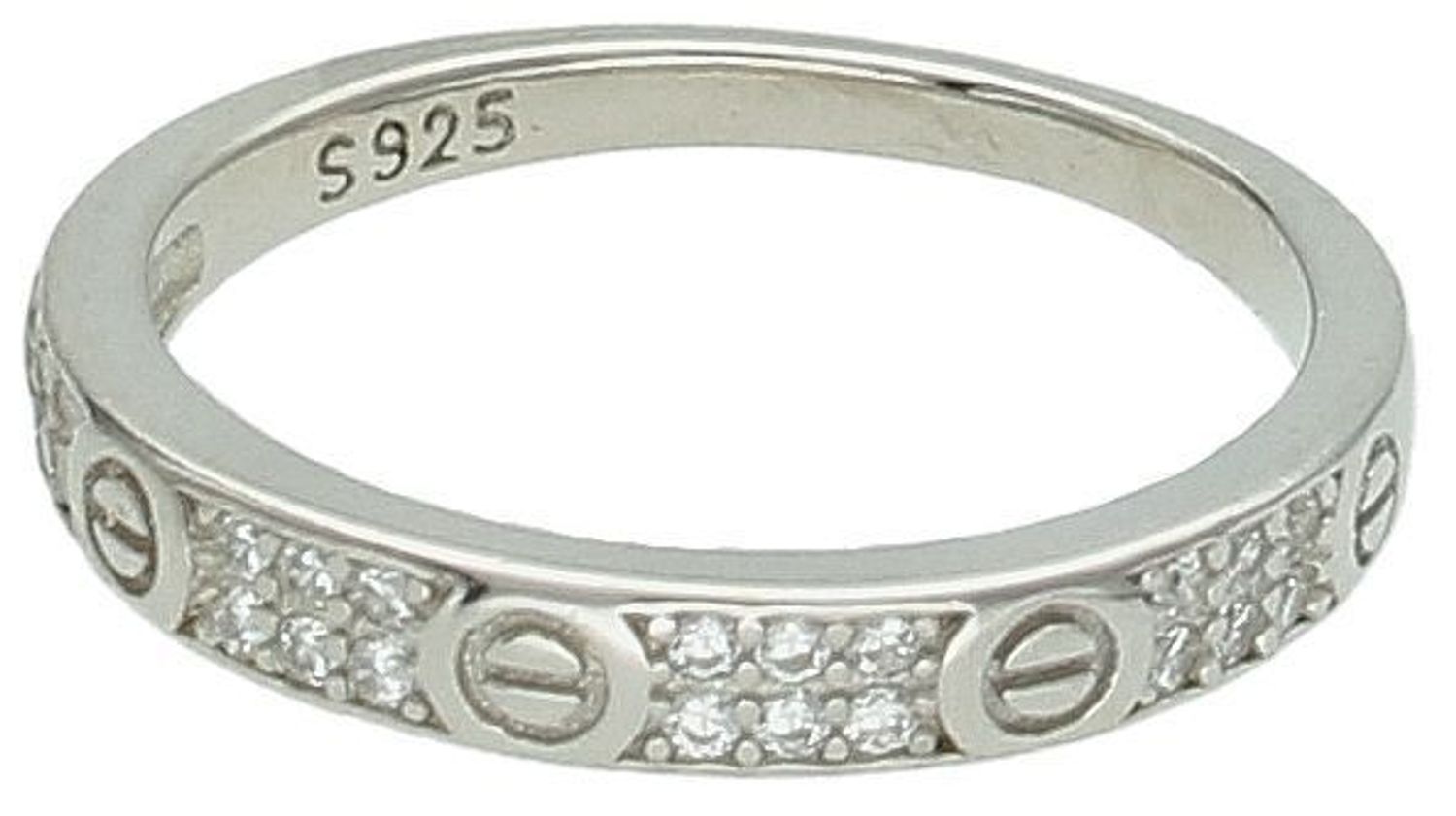 Srebrny pierścionek damski 925 obrączka z modnym wzorem DIA-PRS-11612-925. Srebrny pierścionek damski. Pierścionek srebrny w formie obrączki. Pierścionek srebrny z cyrkoniami. Pierścionek srebrny damski na prezent.1.jpg