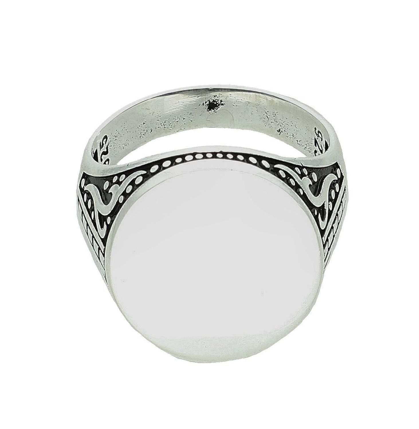 Srebrny sygnet 925 sygnet o owalnym kształcie z grawerowaniem rozmiar 25 DIA-PRS-11618-925. Srebrny sygnet męski. Męski sygnet z grawerowaniem. Sygnet męski z płaska górą. Sygnet męski na prezent.  (1).jpg