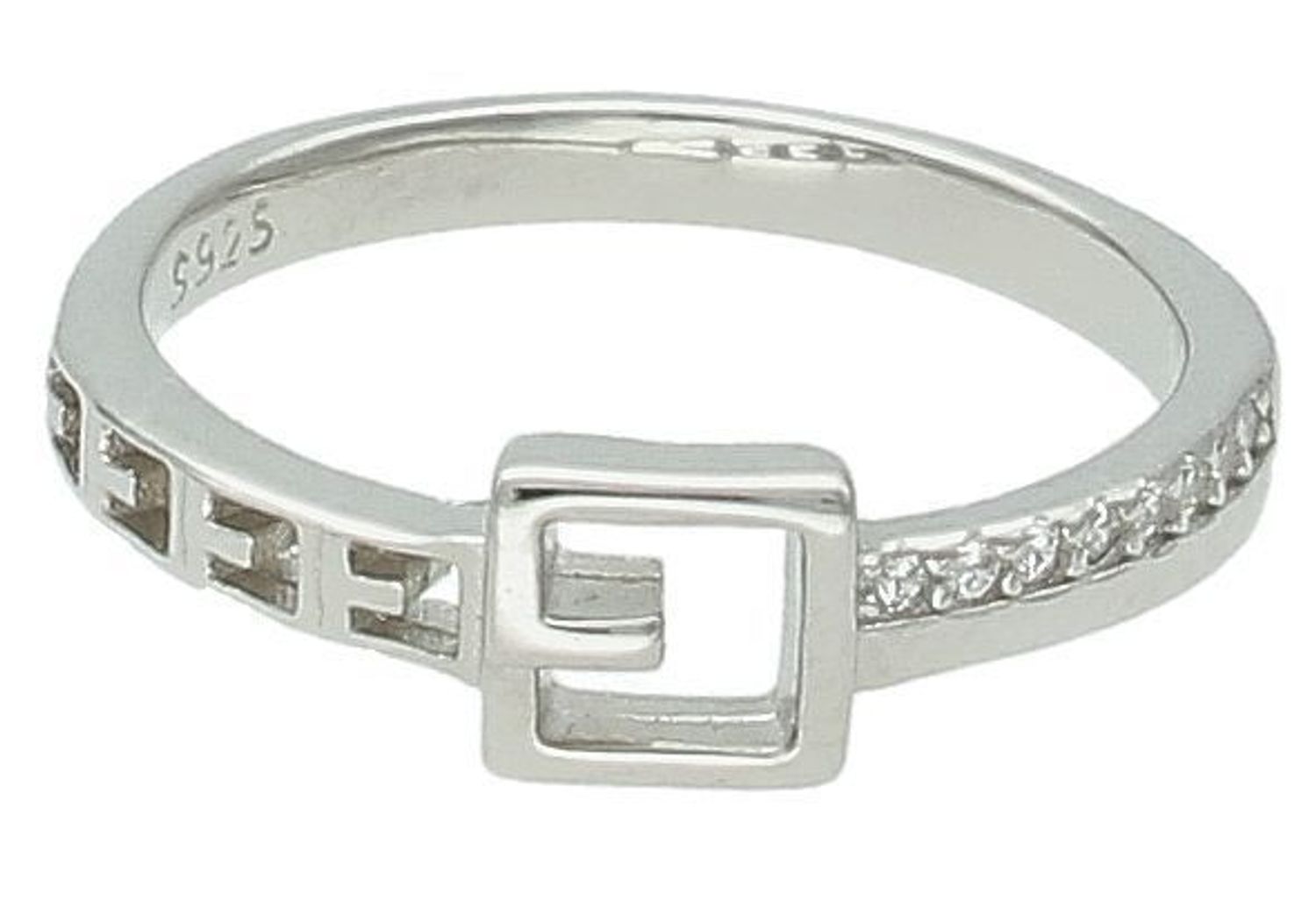 Srebrny pierścionek damski 925 modny wzór z pasmem cyrkonii DIA-PRS-11622-925. Srebrny pierścionek damski. Pierścionek srebrny klasyczny. Pierścionek srebrny z cyrkoniami. Pierścionek srebrny damski na prezent.1.jpg