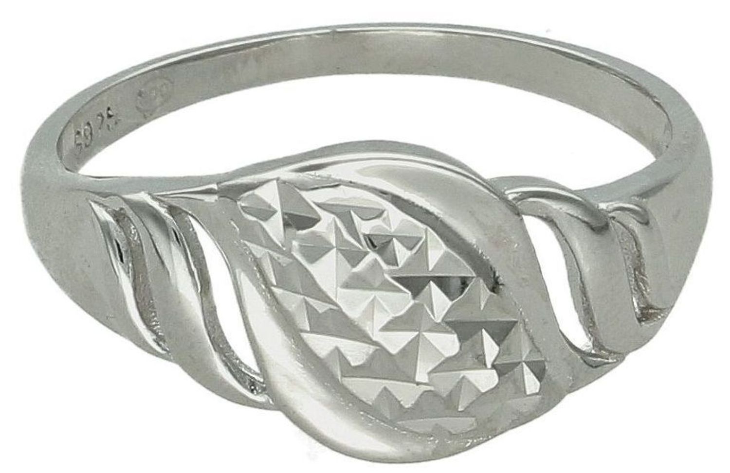 Srebrny pierścionek damski 925 diamentowany DIA-PRS-11853-925. Srebrny pierścionek damski. Srebrny pierścionek z grawerowaniem. Pierścionek srebrny na prezent dla kobiety. 1.jpg