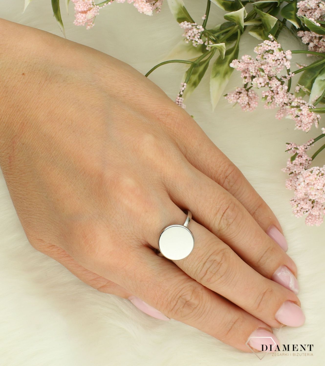Srebrny pierścionek damski 925 z perłą rozmiar 11 DIA-PRS-7407-925 5 5.jpg