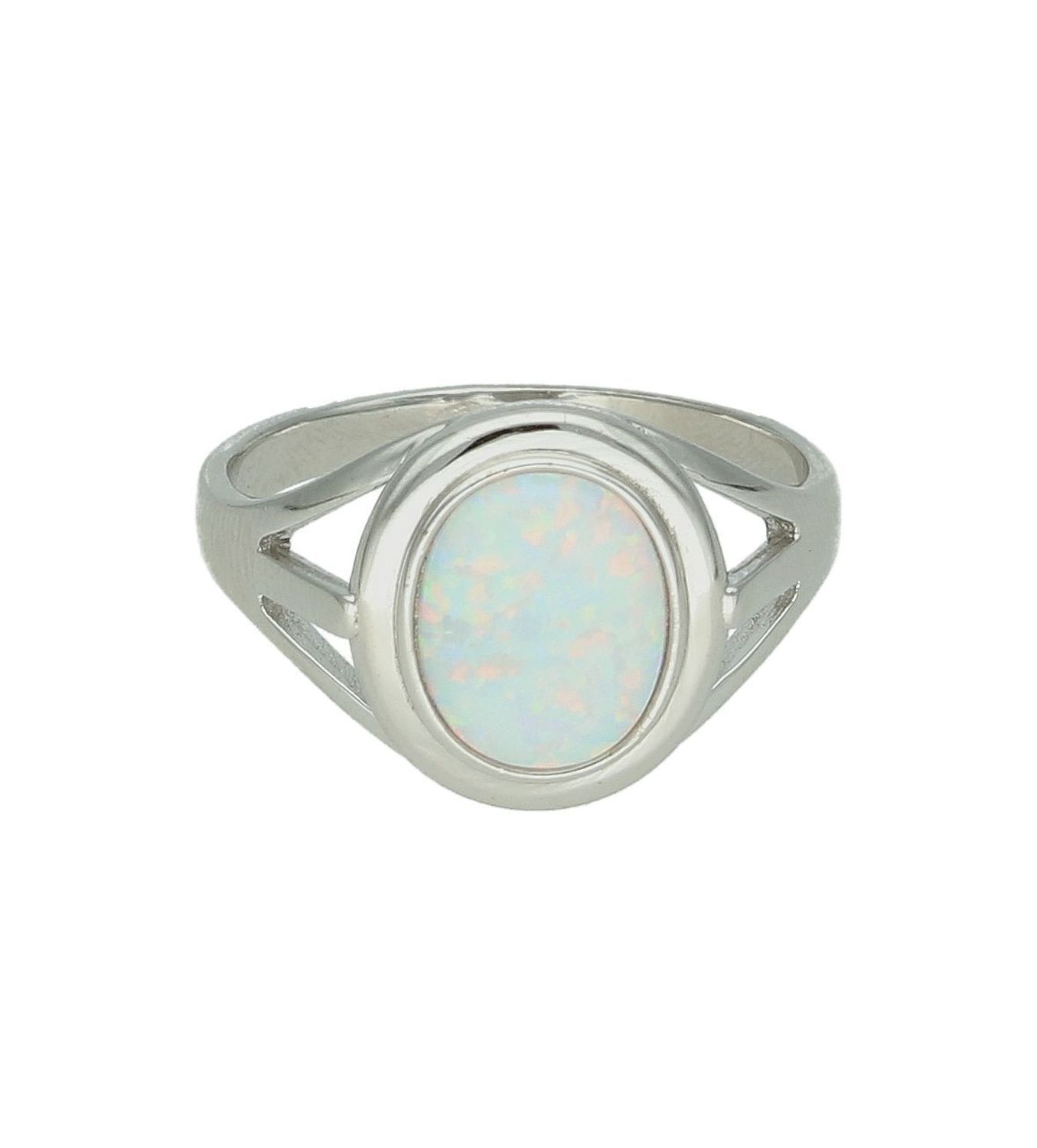 Srebrny pierścionek damski 925 z białym opalem DIA-PRS-12267-925. Srebrny pierścionek damski. Pierścionek srebrny z białym opalem. Pierścionek damski srebrny z oczkiem. Srebrny pierścionek damski na prezent. 1.jpg