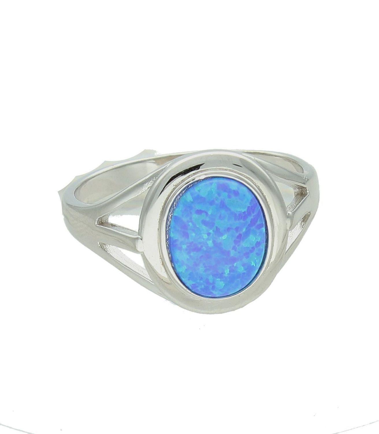 Srebrny pierścionek damski 925 z niebieskim opalem DIA-PRS-12273-925. Srebrny pierścionek damski. Pierścionek srebrny z niebieskim opalem. Pierścionek damski srebrny z oczkiem. Srebrny pierścionek damski na prezent..jpg