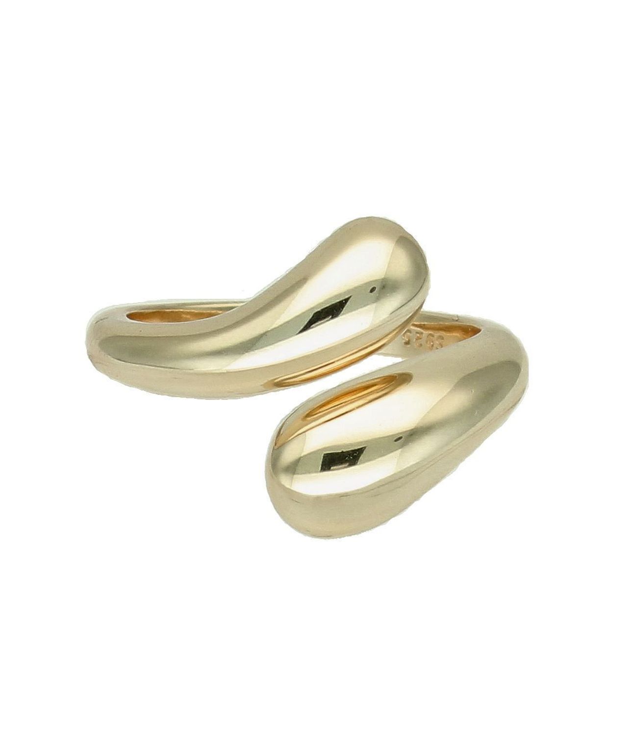 Srebrny pierścionek damski 925 pozłacane łezki wypukłe DIA-PRS-12275-925 2.jpg