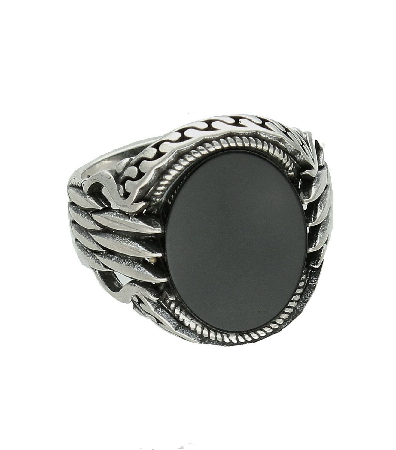 Srebrny sygnet 925 z onyksem i grawerowaniem rozmiar 20 DIA-PRS-12286-925.jpg