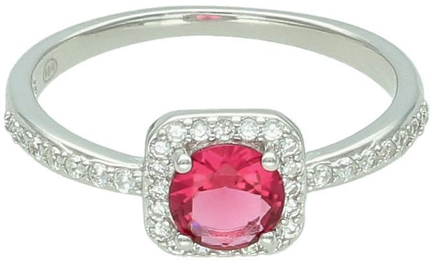 Srebrny Pierścionek z Czerwoną Cyrkonią - Próba 925, DIA-PRS-12474-925 Ag 925...jpg