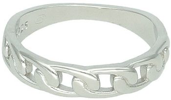 Srebrny Pierścionek obrączka plecione ogniwa, łańcuch, próba 925 DIA-PRS-12479-925.jpg