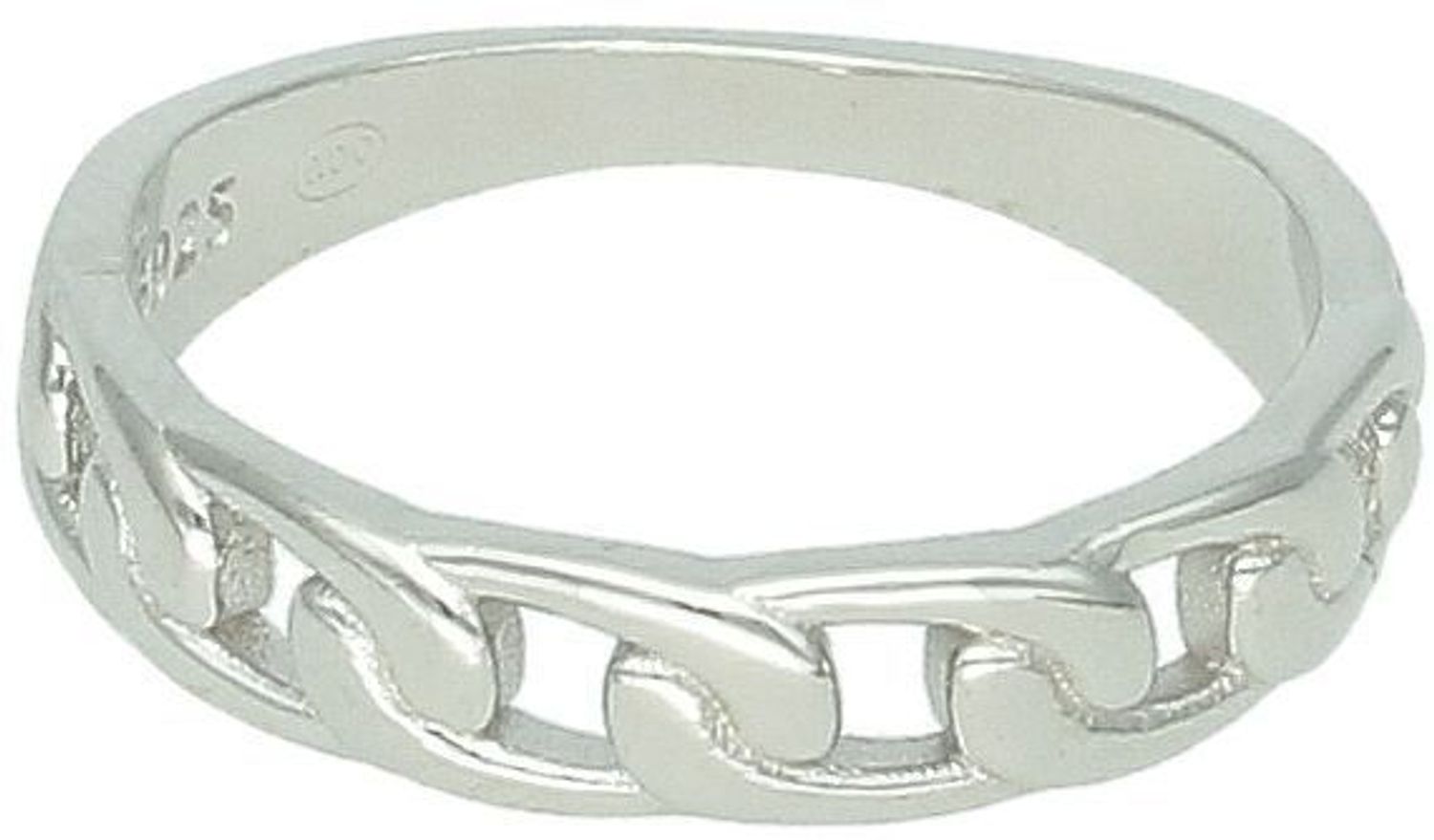 Srebrny Pierścionek obrączka plecione ogniwa, łańcuch, próba 925 DIA-PRS-12479-925.jpg