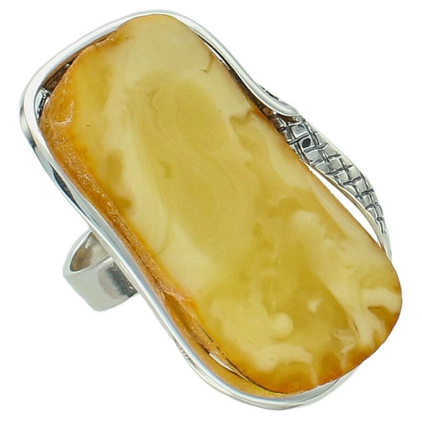 Pierścionek srebrny z żółtym bursztyn pr 925, DIA-PRS-12744-925 Ag.jpg