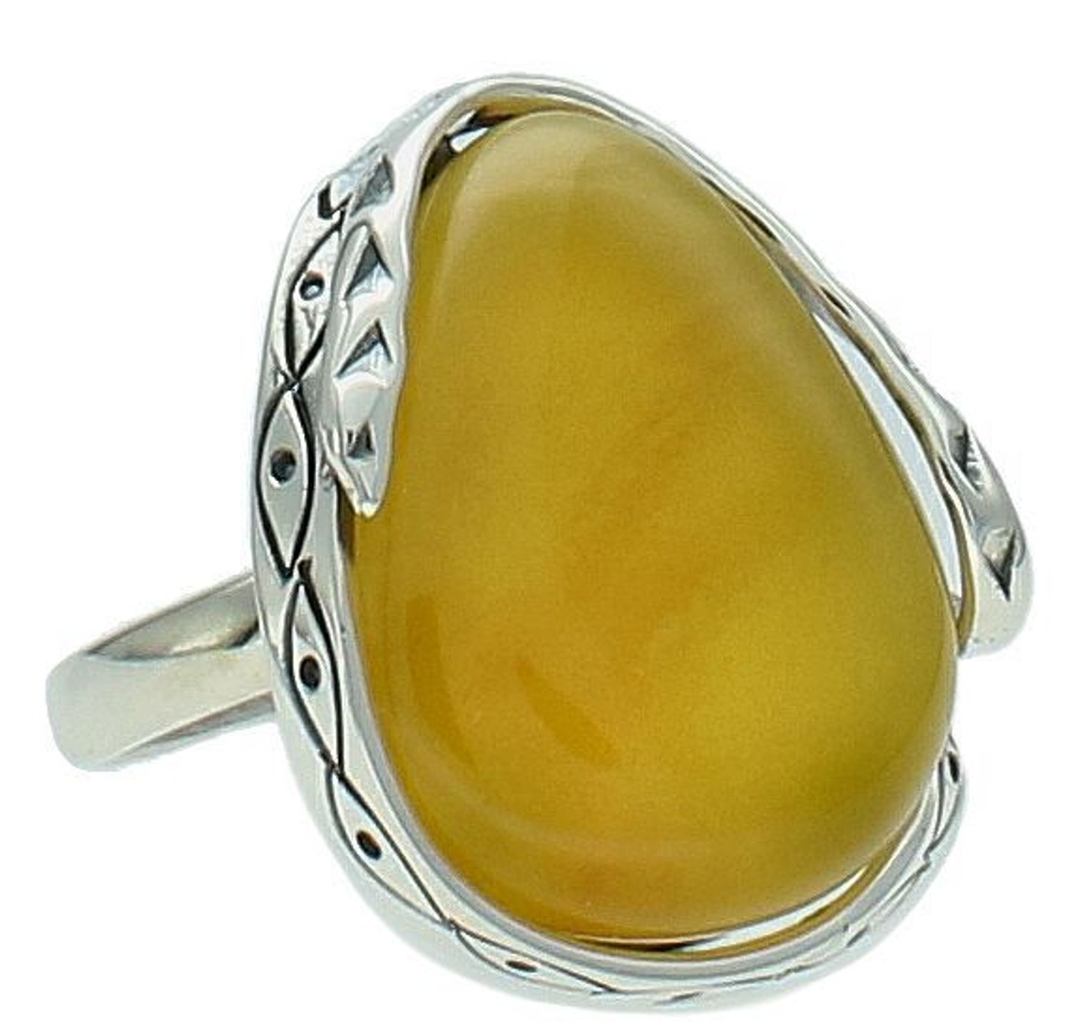 Pierścionek srebrny z bursztynem mlecznym pr 925, DIA-PRS-12748-925 Ag.jpg