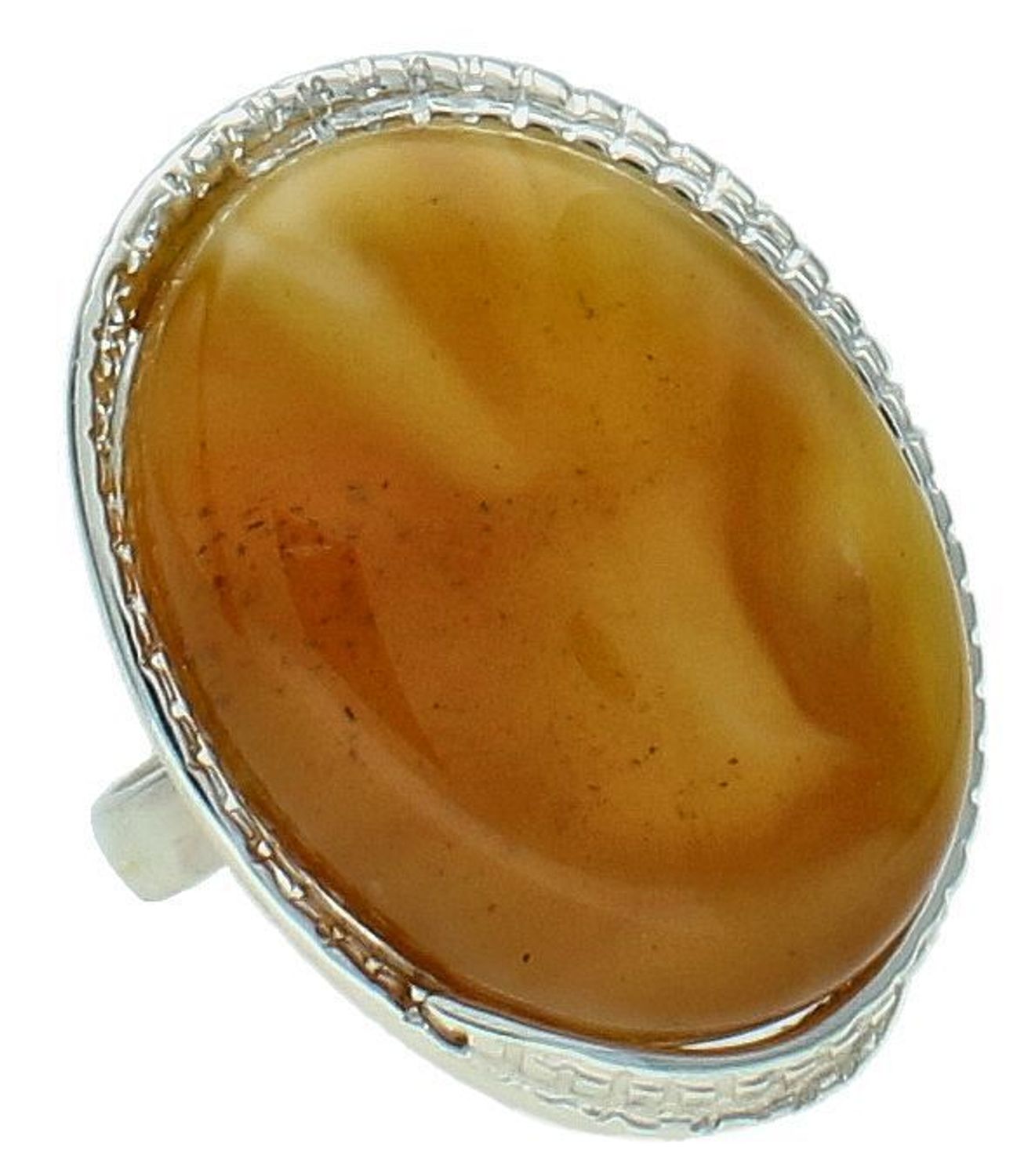 Pierścionek srebrny z mlecznym bursztynem bałtyckim pr 925, DIA-PRS-12749-925 Ag.jpg