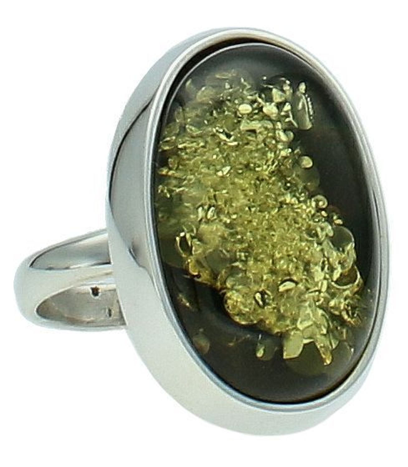 Pierścionek srebrny z zielonym bursztyn bałtyckim pr 925, DIA-PRS-12756-925 Ag.jpg