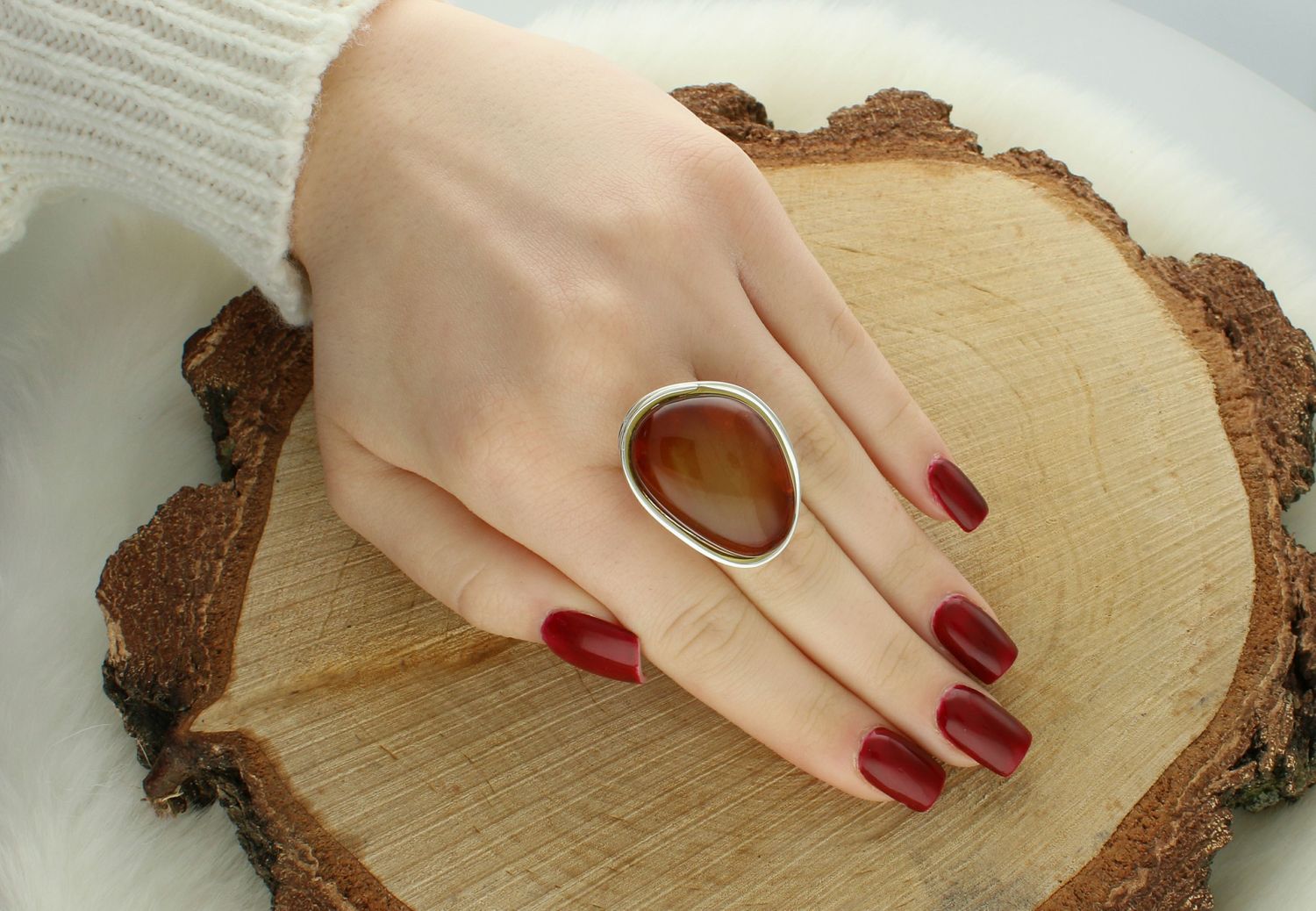 Pierścionek srebrny z bursztynem bałtyckim pr 925, DIA-PRS-12757-925 Ag.jpg