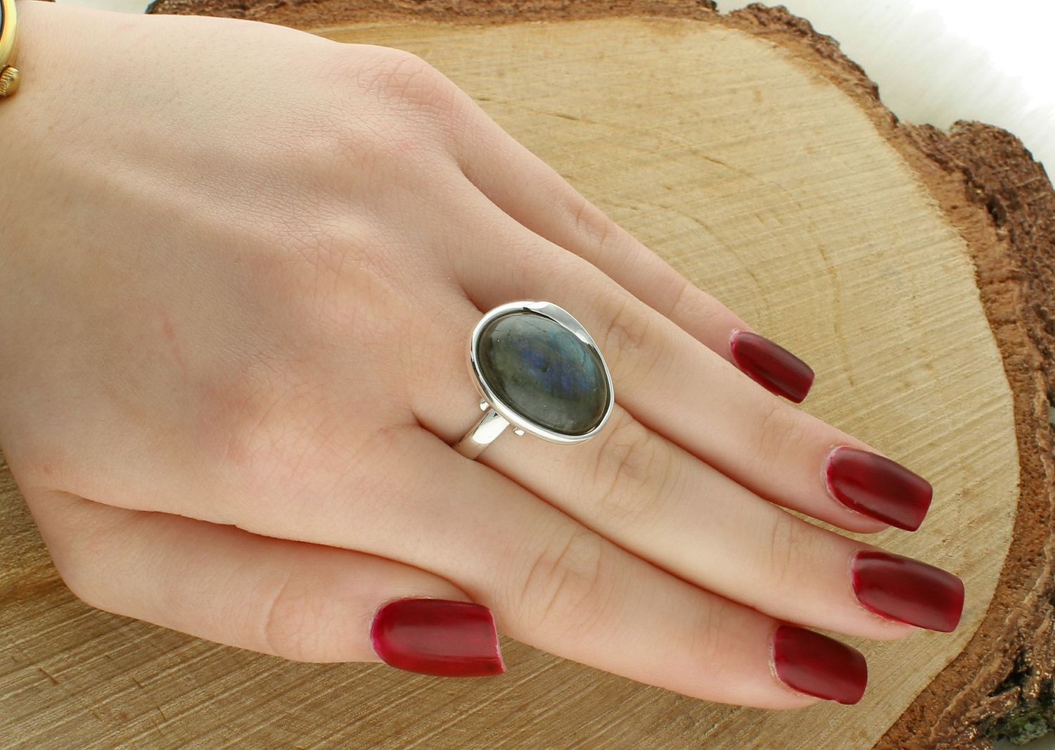 Pierścionek srebrny owalny labradoryt pr 925, DIA-PRS-12758-925 Ag.jpg