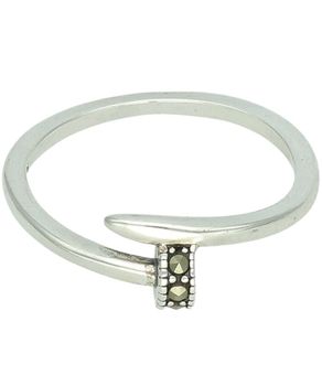 Pierścionek srebrny 925 Gwóźdź z markazytami rozmiar 14.jpg