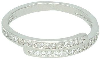 Pierścionek srebrny damski 925 DIA-PRS-13387-925 z cyrkoniami. Szerokość górnej części 4 mm, szyna 2 mm, waga 1,50 g. Lekki, stylowy i wygodny – idealny na każdą okazję.1.jpg