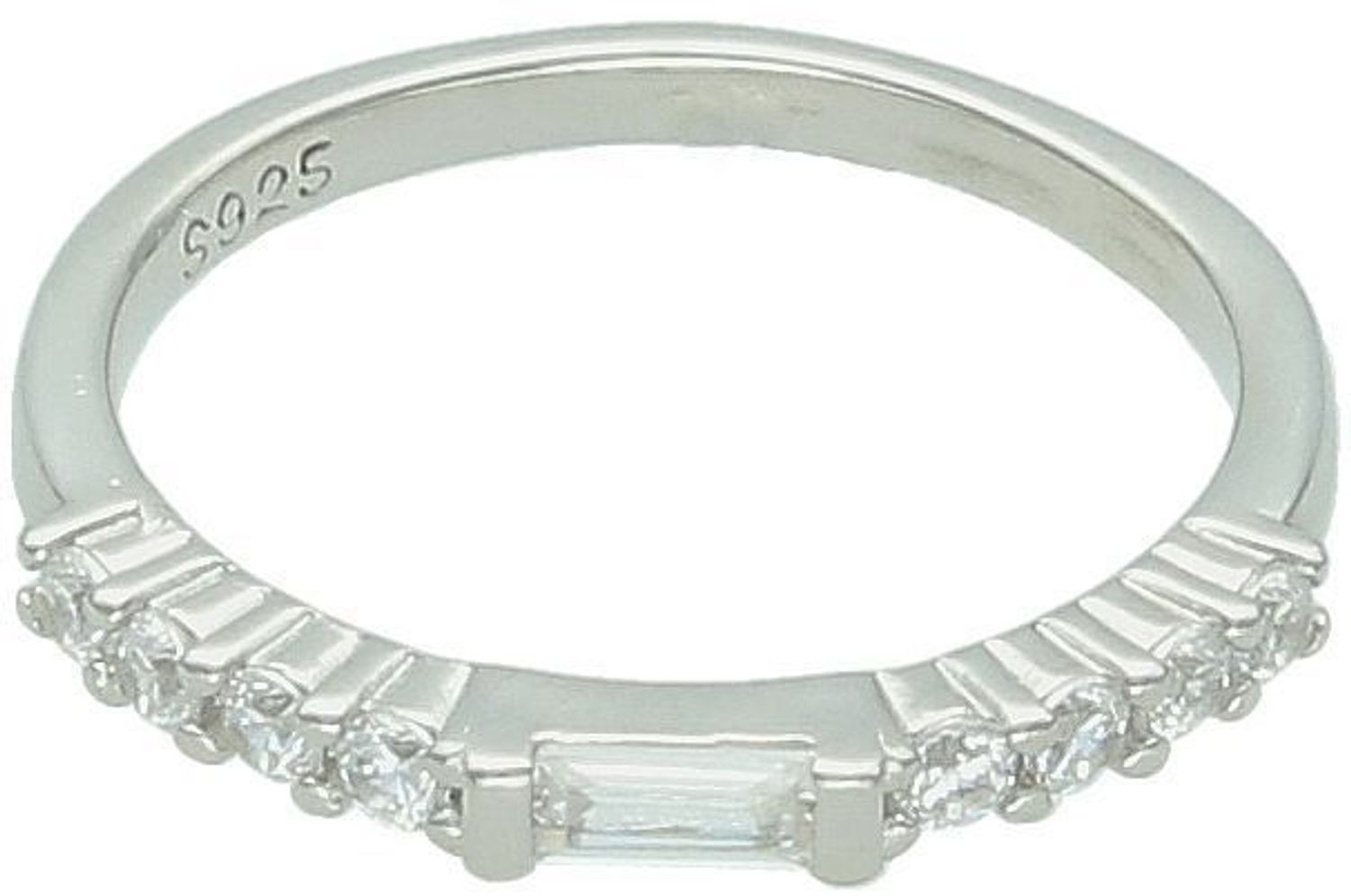 Srebrny pierścionek damski próby 925 zdobiony błyszczącymi cyrkoniami. Klasyczny i elegancki – idealny do codziennych i wieczorowych stylizacji.1.jpg