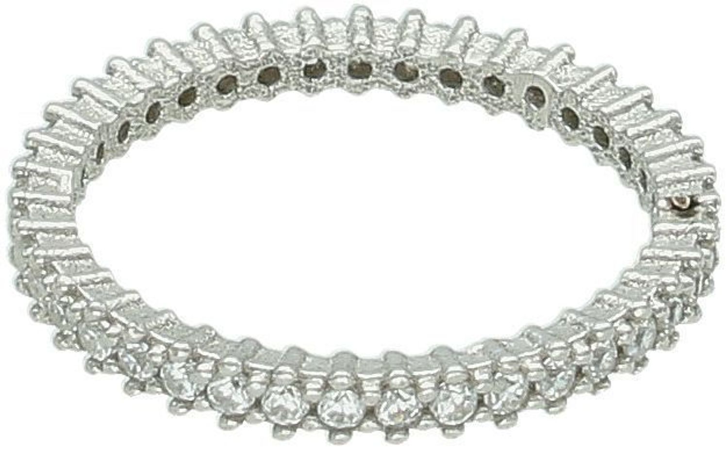 Subtelny srebrny pierścionek damski DIA-PRS-13481-925 próby 925 z białymi cyrkoniami. Szerokość 2 mm, waga 2,20 g. Idealny na prezent – elegancki, kobiecy dodatek.1.jpg