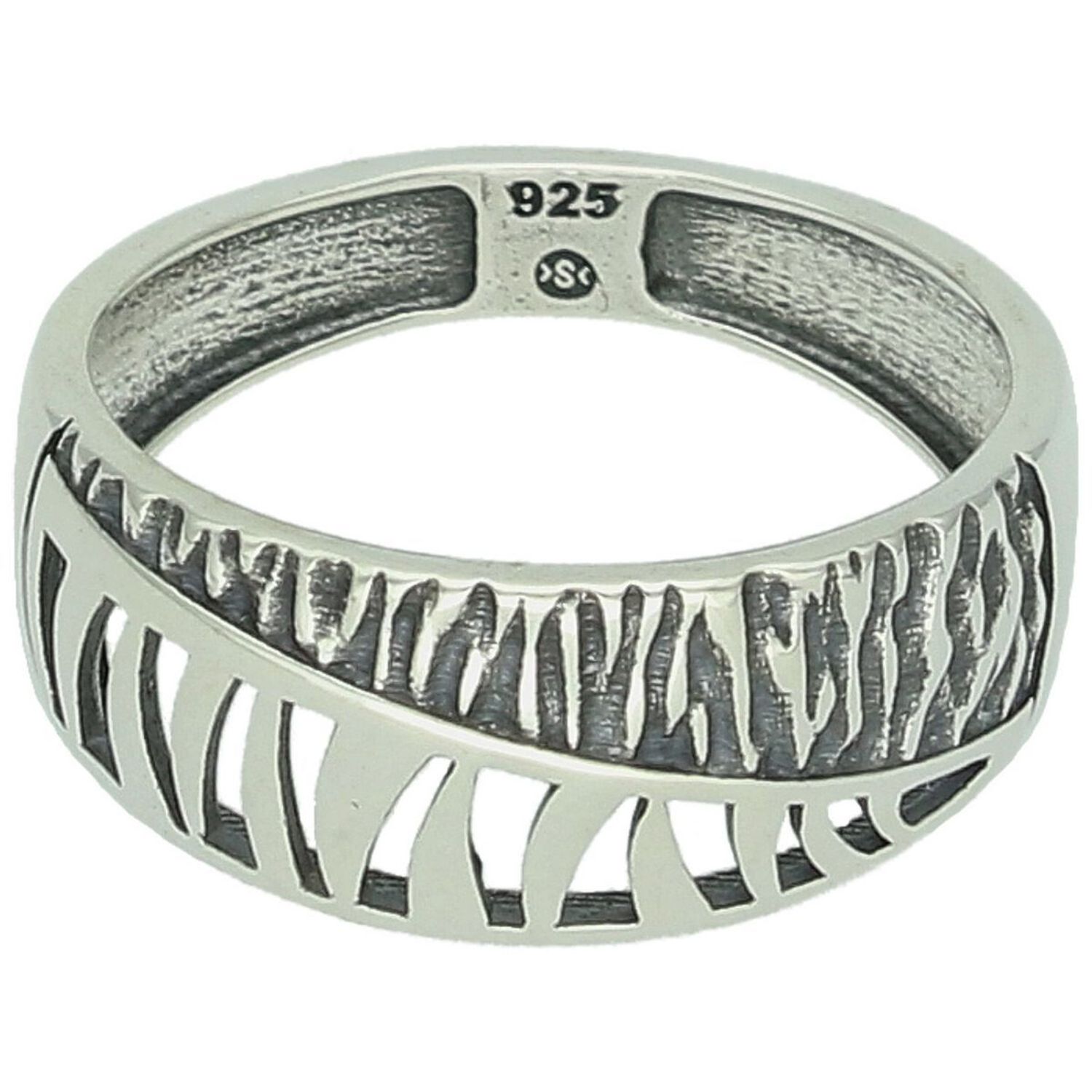 Elegancki pierścionek damski srebrny próby 925 z ażurowym wzorem. Stylowy dodatek o lekkiej konstrukcji, szerokość górnej szyny 9 mm, idealny na wyjątkowe okazje.1.jpg