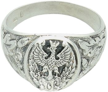 Srebrny sygnet męski 925 z orłem DIA-PRS-13857-925. Waga 8,30 g, element 1,2 × 1,5 cm, szyna 3 mm. Symbol siły i elegancji dla nowoczesnego mężczyzny. Wyrazista biżuteria premiu11.jpg