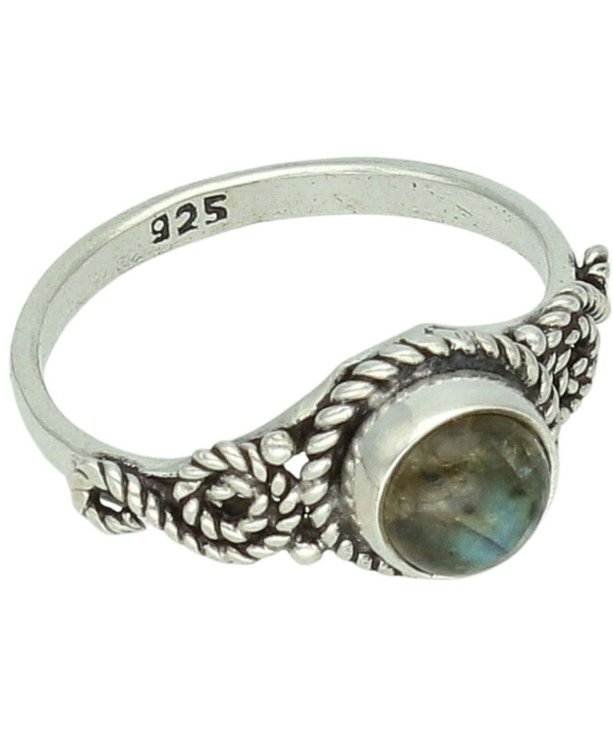 Srebrny pierścionek damski 925 z labradorytem – okrągły pr 925.jpg
