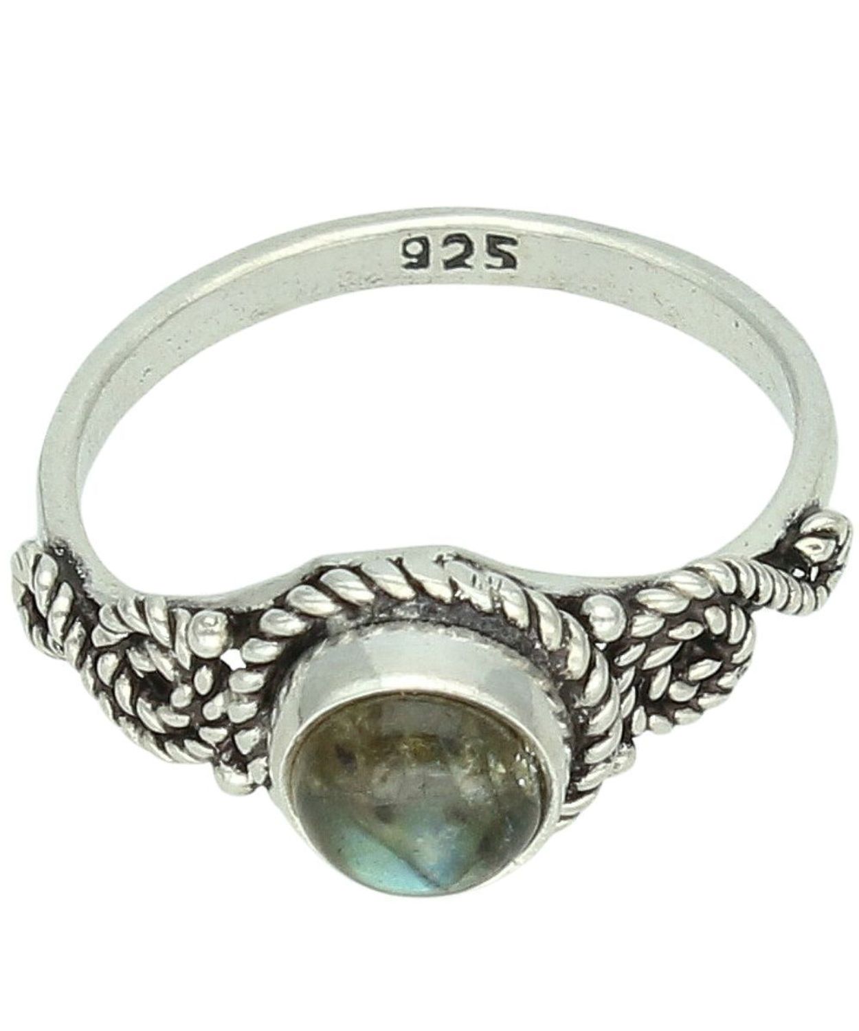 Srebrny pierścionek damski 925 z labradorytem – okrągły pr 925.jpg