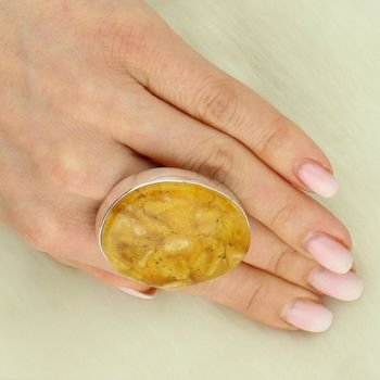 Pierścionek Srebrny 925 z Bursztynem bałtycki.jpg
