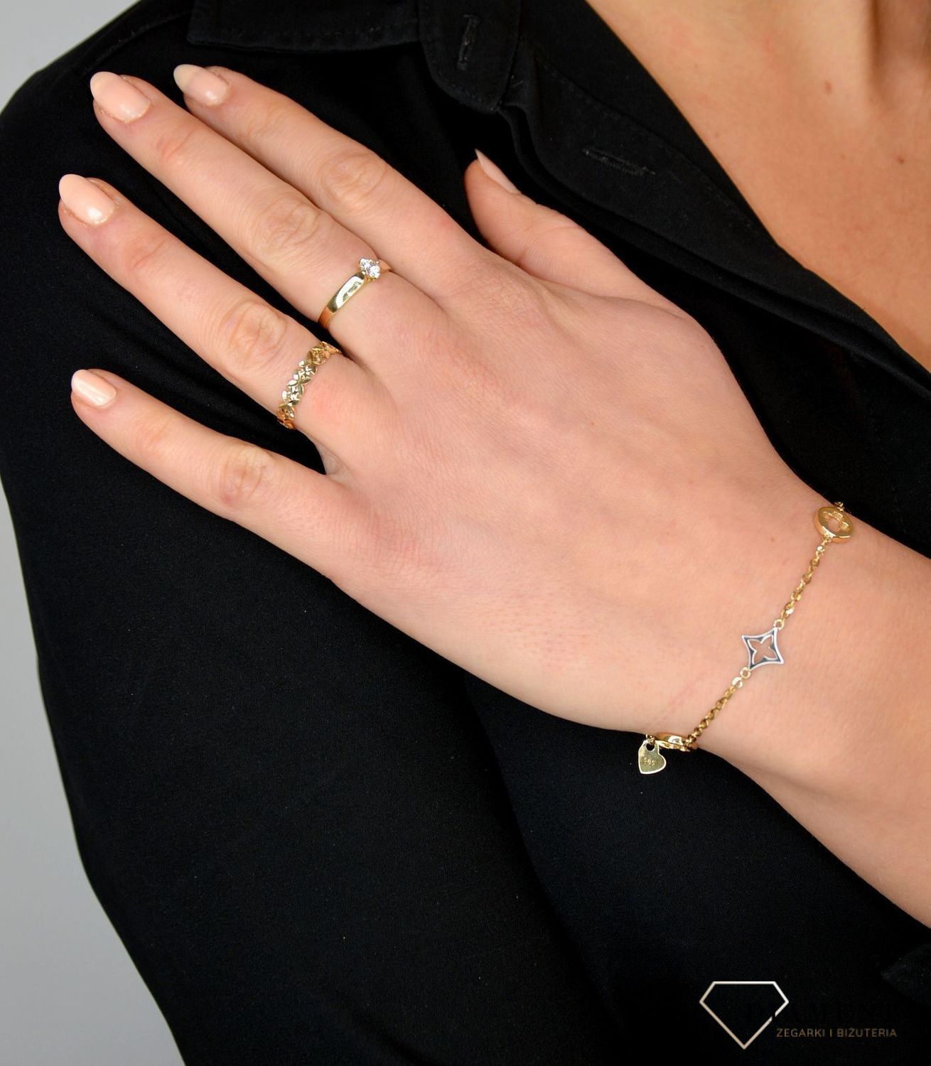 Złoty pierścionek szeroki z cyrkonią 585 DIA-PRS-1775-585.jpg